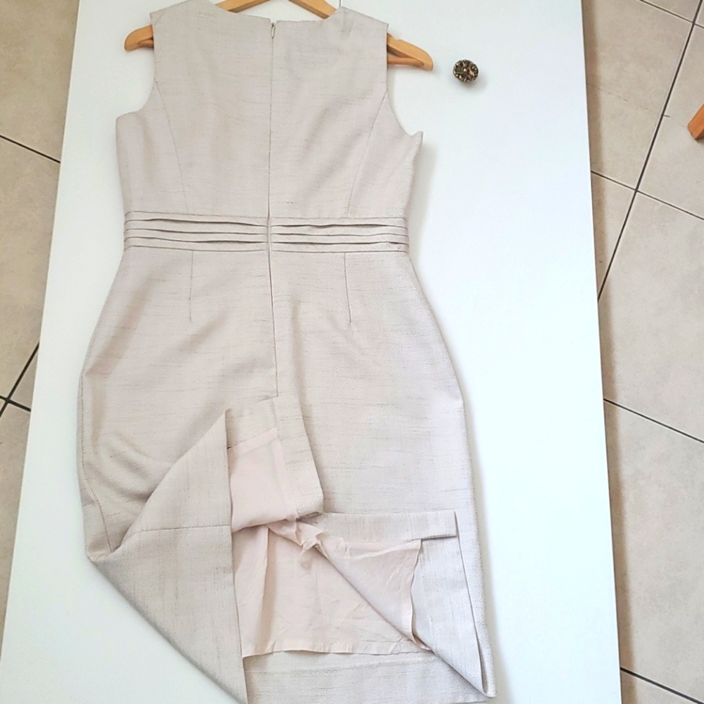 🤍Embroidered Cream Dress 👗 - Picture 4 of 5